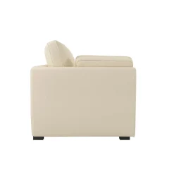 Canapé tissu coton déhoussable Marbella - Beige - 3 places