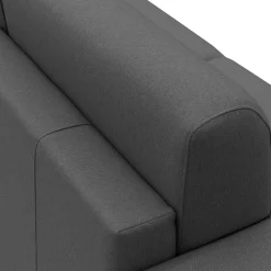 Canapé tissu déhoussable Aubin - Anthracite - Grand 3 places