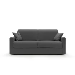 Canapé tissu déhoussable Aubin - Anthracite - Grand 2 places