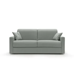 Canapé tissu déhoussable Aubin - Gris - Grand 2 places
