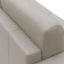 Canapé tissu déhoussable Aubin - Lin - Grand 2 places