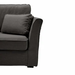 Canapé tissu déhoussable Marbella - Gris Anthracite - 2 places