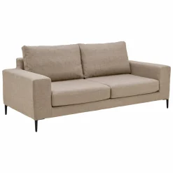 Canapé tissu déhoussable Morgan - Beige - 3 places