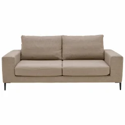 Canapé tissu déhoussable Morgan - Beige - 3 places