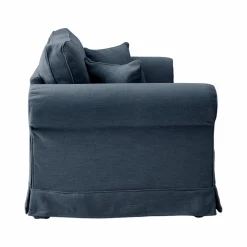 Canapé tissu déhoussable Naxos - Bleu - 4 places