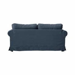 Canapé tissu déhoussable Naxos - Bleu - 2 places