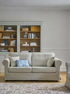 Canapé tissu déhoussable Naxos - Beige - 2 places