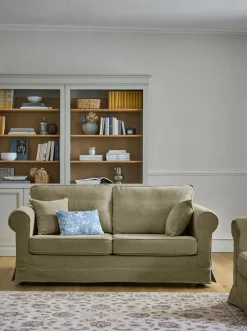 Canapé tissu déhoussable Naxos - Vert Olive - 2 places