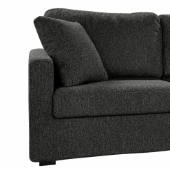 Canapé tissu déhoussable Oslo - Graphite - 2 places