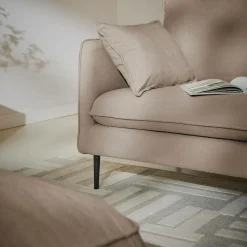 Canapé tissu Oden - Beige - 4 places