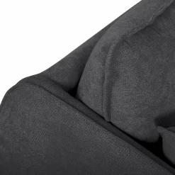 Canapé tissu Oden - Carbone - 2 places
