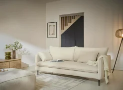 Canapé tissu Oden - Crème - 4 places