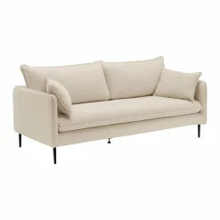 Canapé tissu Oden - Crème - 3 places