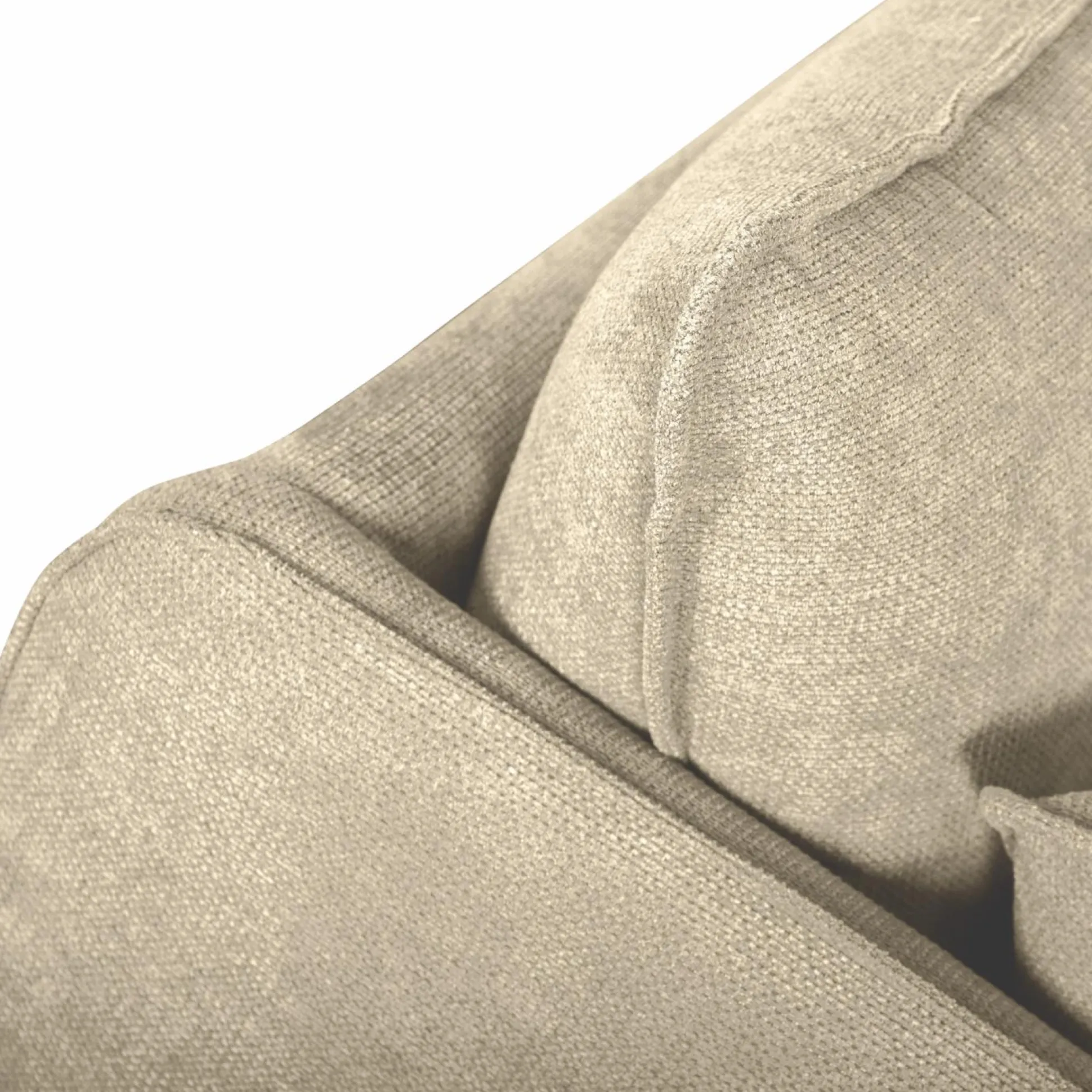 Canapé tissu Oden - Crème - 3 places