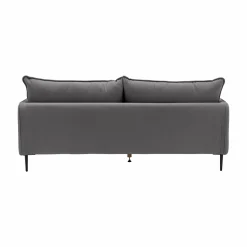 Canapé tissu Oden - Gris - 2 places