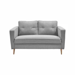 Canapé tissu Ondine - Gris - 2 places