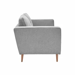 Canapé tissu Ondine - Gris - 2 places