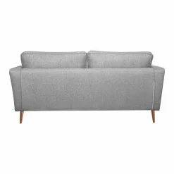 Canapé tissu Ondine - Gris - 3 places