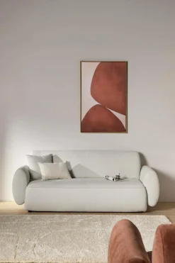 Canapé tissu Orus - Naturel - 2 places