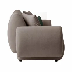 Canapé tissu Orus - Taupe - 3 places