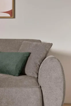 Canapé tissu Orus - Taupe - 3 places