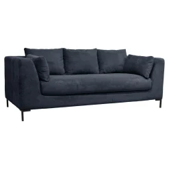 Canapé tissu Pornic - Bleu Marine - 4 places