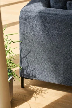 Canapé tissu Pornic - Bleu Marine - 4 places