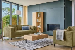 Canapé tissu Pornic - Olive - 3 places