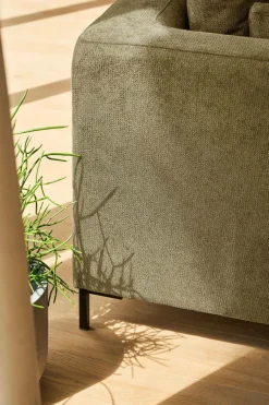 Canapé tissu Pornic - Olive - 3 places