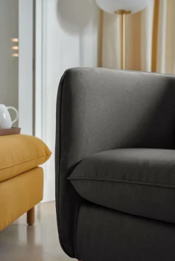 Canapé tissu Portimo - Gris Foncé