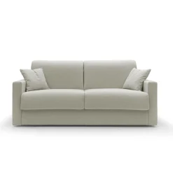 Canapé tissu recyclé déhoussable Aubin - Lin - 3 places