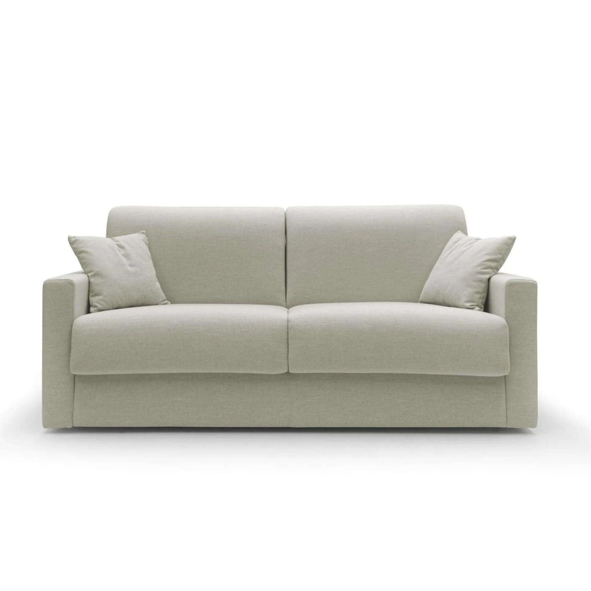 Canapé tissu recyclé déhoussable Aubin - Lin - Grand 3 places