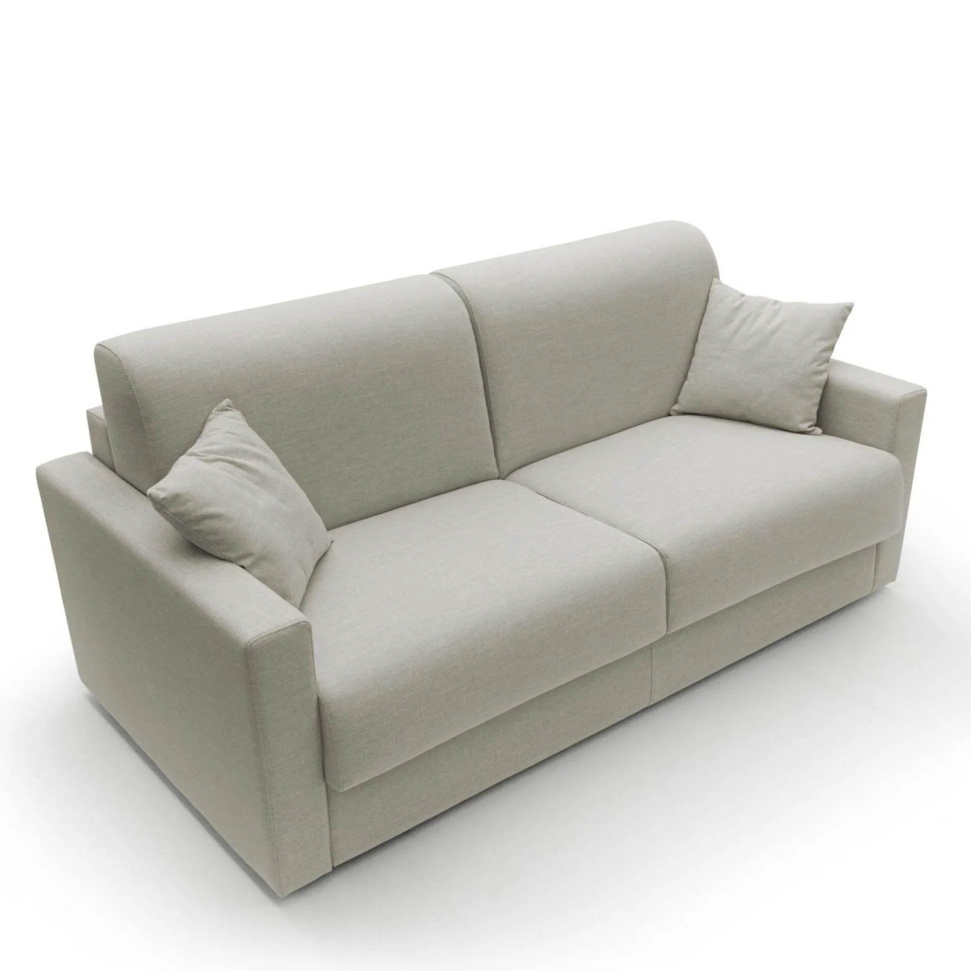 Canapé tissu recyclé déhoussable Aubin - Lin - Grand 3 places