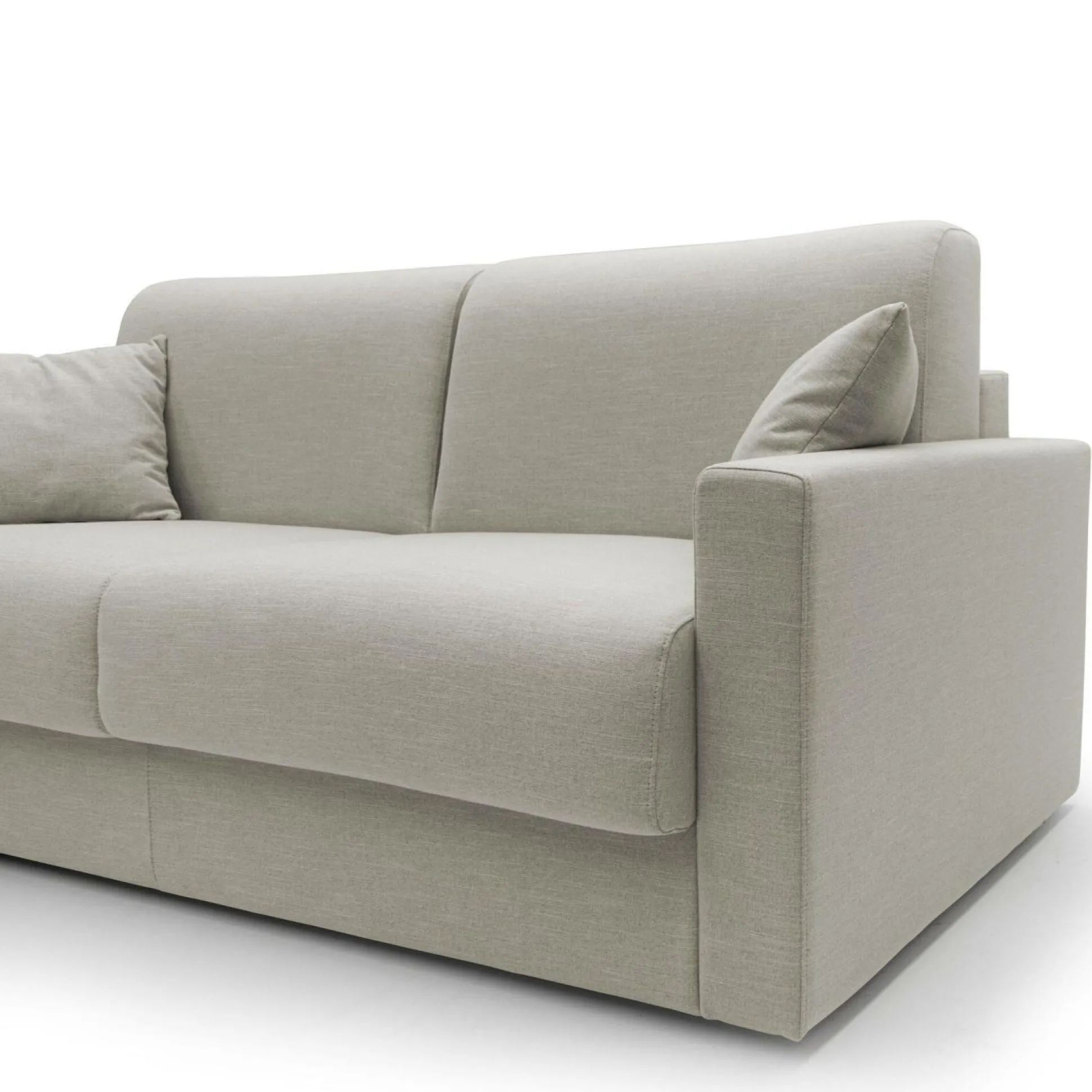 Canapé tissu recyclé déhoussable Aubin - Lin - Grand 3 places