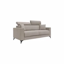Canapé tissu recyclé déhoussable Alden - Lin - Grand 2 places