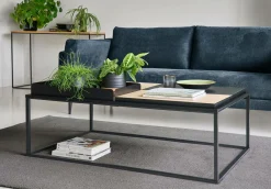 Canapé tissu recyclé Olivier - Bleu - 4 places