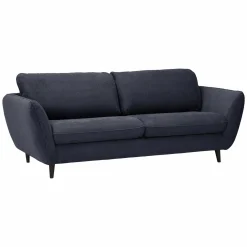 Canapé tissu structuré Persson - Bleu Marine - 3 places