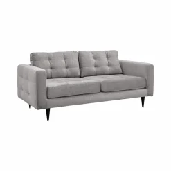 Canapé velours capitonné Odin - Gris