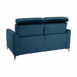 Canapé velours Cheverny - Bleu Canard - 2 places