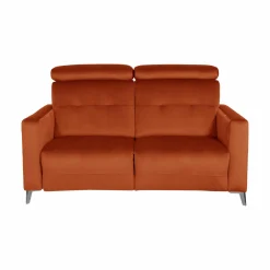 Canapé velours Cheverny - Rouille - Grand 2 places