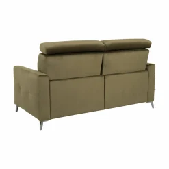 Canapé velours Cheverny - Vert Kaki - Grand 2 places
