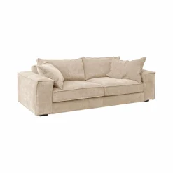 Canapé velours côtelé Martin - Beige - 3 places