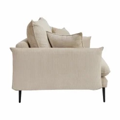 Canapé velours côtelé Oréa - Beige - 3 places