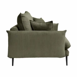 Canapé velours côtelé Oréa - Vert - 3 places