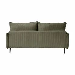 Canapé velours côtelé Oréa - Vert - 2 places
