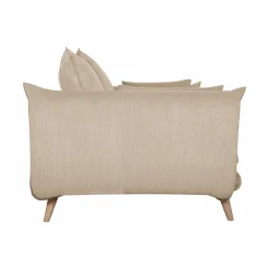 Canapé velours côtelé Orion - Beige - 2 places