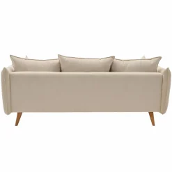 Canapé velours côtelé Orion - Beige - 3 places