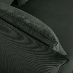 Canapé velours côtelé Orion - Vert Cèdre - 2 places