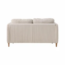 Canapé velours côtelé Portimo - Beige - 2 places