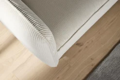 Canapé velours côtelé Portimo - Beige - 2 places